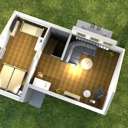 Modernes Mit Grosser Kueche, Terrasse & Garten Prázdninový dům