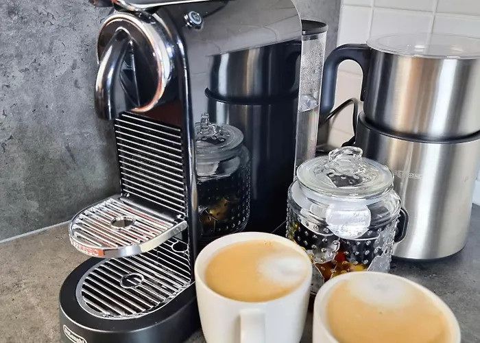 Modernes Mit Grosser Kueche, Terrasse & Garten 度假居